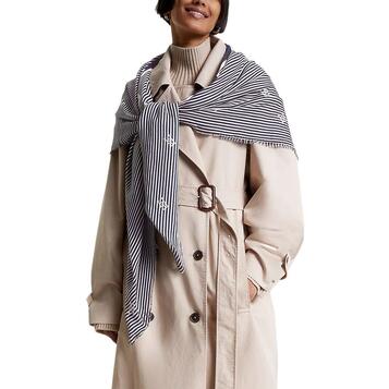 Γυναικείο Κασκόλ Tommy Hilfiger Monogram L Square Space Blue AW0AW15338-DW6 Γυναικείο Κασκόλ Tommy Hilfiger Monogram L Square Space Blue AW0AW15338-DW6