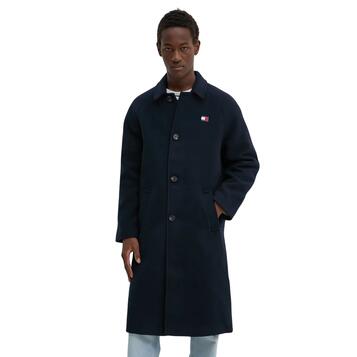 Ανδρικό Παλτό Tommy Hilfiger Wool Dark Night Navy DM0DM20589-C1G