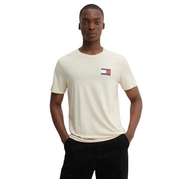 Ανδρικό T-shirt Tommy Jeans Slim Essential Flag Ext Oat Marl Htr DM0DM20740-AE3