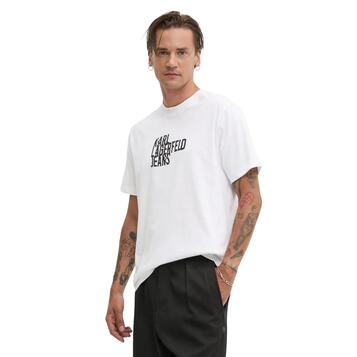 Αντρικό T-shirt Karl Lagerfeld Slim Fit Monogram Tee White 246D1711-J109 Αντρικό T-shirt Karl Lagerfeld Slim Fit Monogram Tee White 246D1711-J109