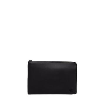 Ανδρικός Φάκελος Calvin Klein Bold Ck Suede Pouch W/Handle Black LV04D1366G-UB1