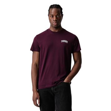 Ανδρικό T-shirt Tommy Jeans Tjm Slim Tommy Tee Ext Calypso Berry DM0DM23558-V11
