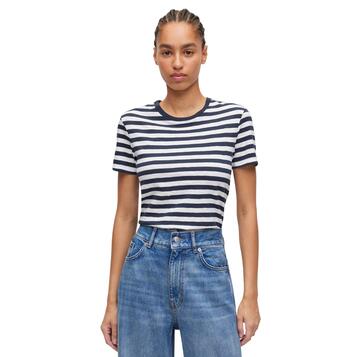 Γυναικείο T-Shirt Boss C Esla Striped Open Miscellaneous 50504192-992