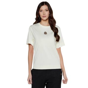 Γυναικείο T-shirt Βoss Elpha Placed1 Open White 50526205-119