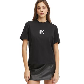 Γυναικείο T-shirt Karl Lagerfeld Reg Ss K Logo Black A1W17031-999