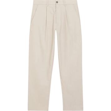 Ανδρικό Παντελόνι Calvin Klein Linen Lyocell Stretch Tapered Silver Lining K10K114098-PE0