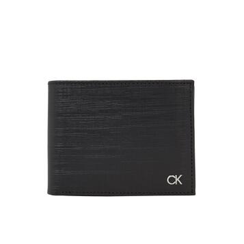 Ανδρικό Πορτοφόλι Calvin Klein Ck Must Trifold 10cc W_ Coin Ck Black Check K50K510878-BAX