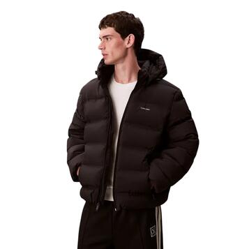 Ανδρικό Μπουφάν Calvin Klein Ls Quilted Boded Channel HdD Puf Black LV04LD517G-UB1