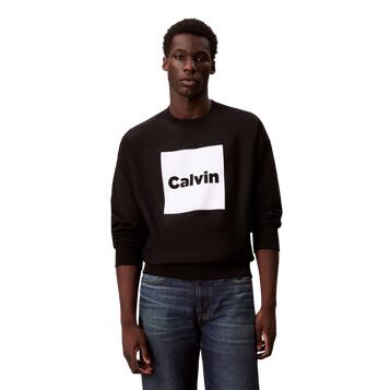Aνδρικό Φούτερ Calvin Klein Ls Premium Fleece Calvin Box Gra Black LV04RD216G-UB1