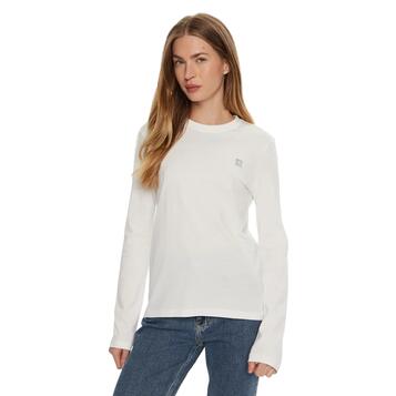 Γυναικεία Μπλούζα Calvin Klein Embro Regural Longsleeve Bright White J20J224549-YAF