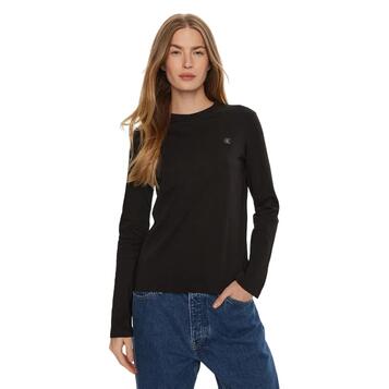 Γυναικεία Μπλούζα Calvin Klein Embro Regural Longsleeve Black J20J224549-BEH