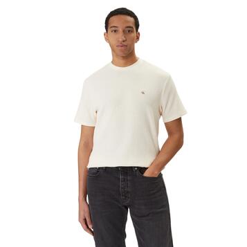Ανδρικό T-Shirt Calvin Klein Ss Waffle Badge Crewnk Tee Calico LV04RD008G-F7J