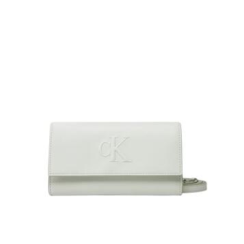 Γυναικείο Πορτοφόλι Calvin Klein Sculpted Long Fold Strap Wallet Sky Gray LV04K1006G-GN9