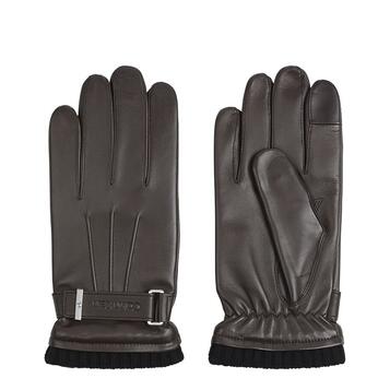 Ανδρικά Γάντια Calvin Klein Leather Rivet Dark Brown K50K507425-BAR