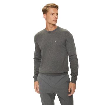Αντρικό Πουλόβερ Calvin Klein Cotton Silk Blend Cn Dark Grey K10K113549-P4E