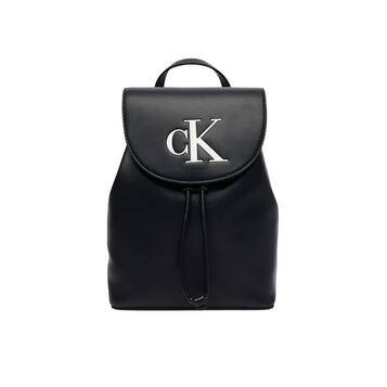 Γυναικεία Τσάντα Calvin Klein Bold Ck Flap Mini Backpack Black/White LV04F3893G-3L2