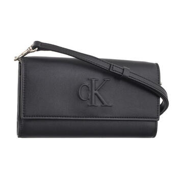 Γυναικεία Τσάντα Calvin Klein Sculpted Long Fold Strap Deboss Black K60K612742-BEH
