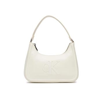 Γυναικεία Τσάντα Ώμου Calvin Klein Raised Ck Small Shoulder Bag Lily White LV04F3230G-FUP