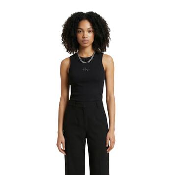 Γυναικείο Top Calvin Klein Sl Monogram RibTank Black LV047E200G-UB1