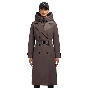 Γυναικείο Μπουφάν Khujo Elena City Taupe ELENA-288