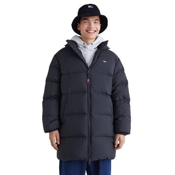 Ανδρικό Μπουφάν Tommy Jeans Tjm Essential Down Parka Black DM0DM15117-BDS Ανδρικό Μπουφάν Tommy Jeans Tjm Essential Down Parka Black DM0DM15117-BDS