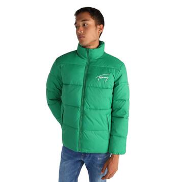 Ανδρικό Μπουφάν Tommy Jeans Tjm Signature Puffer Green Malachite DM0DM15446-L30