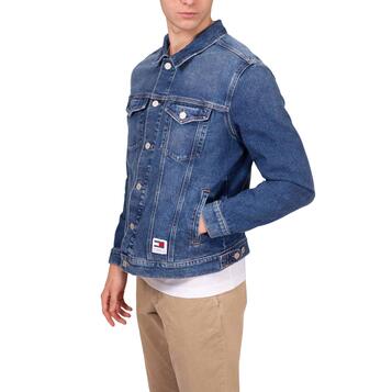 Ανδρικό Μπουφάν Jean Tommy Jeans Ryan Rglr Jkt Ah6158 Denim Dark DM0DM18242-1BK