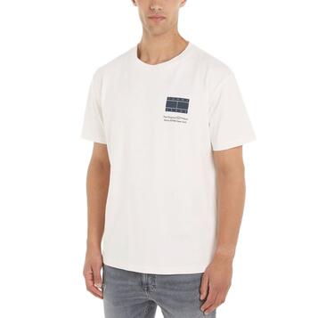 Ανδρική Μπλούζα Tommy Jeans Tjm Reg Essential Cb Flag Tee Ancient White DM0DM18592-YBH Ανδρική Μπλούζα Tommy Jeans Tjm Reg Essential Cb Flag Tee Ancient White DM0DM18592-YBH