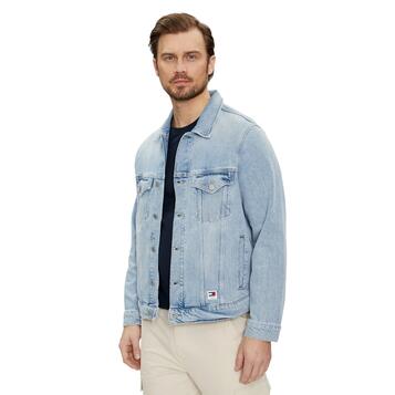 Ανδρικό Μπουφάν Tommy Jeans Ryan Rglr Trckr Jckt Bh6110 Ext Denim Light DM0DM18778-1AB
