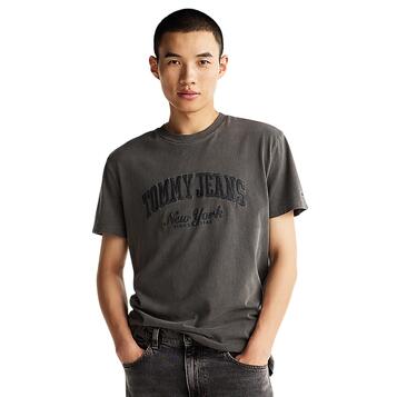 Αντρικό T-shirt Tommy Jeans Reg Vintage Varsity Black DM0DM20356-BDS