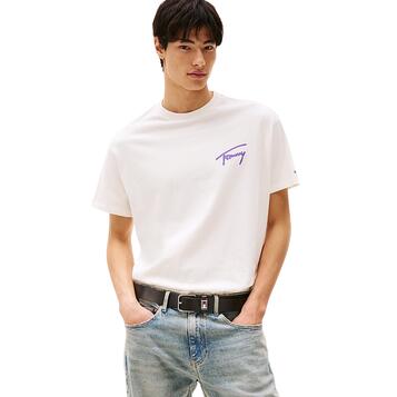 Ανδρικό T-Shirt Tommy Jeans Rlx FadedGraphic Tee Ext Ancient White DM0DM20768-YBH Ανδρικό T-Shirt Tommy Jeans Rlx FadedGraphic Tee Ext Ancient White DM0DM20768-YBH