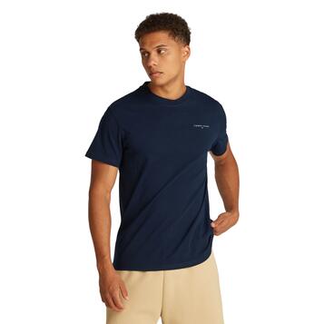 Αντρικό T-shirt Τommy Jeans Slim Linear Chest Ss Ext Dark Night Navy DM0DM21188-C1G