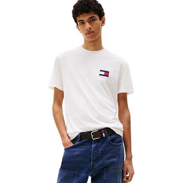 Ανδρικό T-Shirt Tommy Jeans Reg Flag Graph Bckprnt T Ext Ecru DM0DM21910-YBL