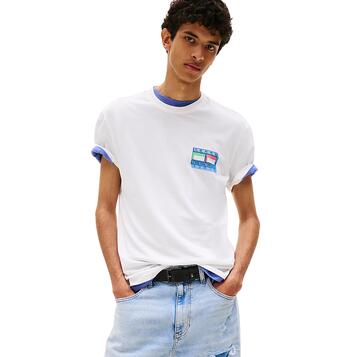 Ανδρικό T-Shirt Tommy Jeans Tjm Reg Dna Flag Play Tee Ext Ecru DM0DM21980-YBL Ανδρικό T-Shirt Tommy Jeans Tjm Reg Dna Flag Play Tee Ext Ecru DM0DM21980-YBL
