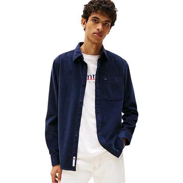 Ανδρικό Πουκάμισο Tommy Jeans Tjm Reg Baby Cord Shirt Ext Dark Night Navy DM0DM22021-C1G Ανδρικό Πουκάμισο Tommy Jeans Tjm Reg Baby Cord Shirt Ext Dark Night Navy DM0DM22021-C1G