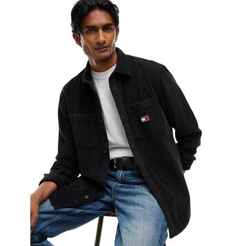 Ανδρικό Πουκάμισο Tommy Hilfiger Tjm Rlx Corduroy Shirt Ext Black DM0DM23705-BDS