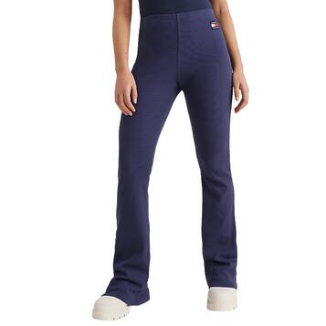 Γυναικείο Κολάν Tommy Jeans Tjw Rib Badge Flare Legging Twilight Navy DW0DW13763-C87R Γυναικείο Κολάν Tommy Jeans Tjw Rib Badge Flare Legging Twilight Navy DW0DW13763-C87R