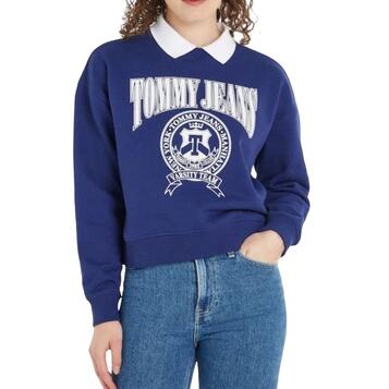 Γυναικείο Φούτερ Tommy Jeans Tjw Varsity Polo Sweatshirt Pilot Blue DW0DW14868-C88 Γυναικείο Φούτερ Tommy Jeans Tjw Varsity Polo Sweatshirt Pilot Blue DW0DW14868-C88