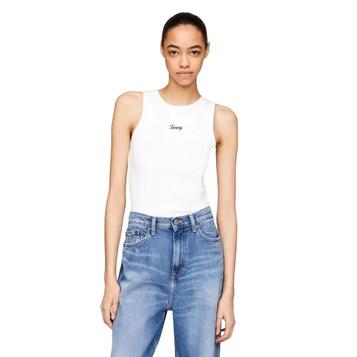 Γυναικείο Top Tommy Jeans Tjw Slim Script Tank Ext White DW0DW17838-YBR
