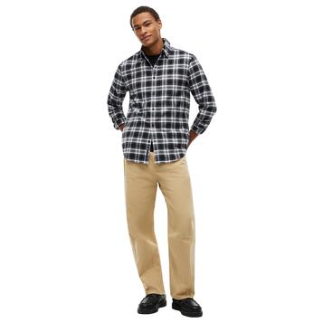 Ανδρικό Πουκάμισο Tommy Jeans Tjm Reg Flannel Check Shirt Ext Black Check DM0DM23528-0MD