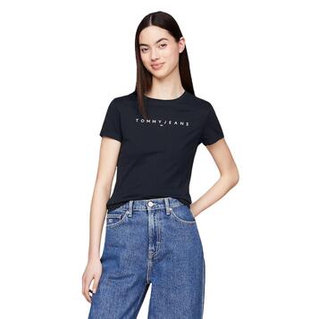 Γυναικεία T-Shirt Tommy Hilfiger Tjw Slim Linear Tee Ext Black DW0DW18398-BDS Γυναικεία T-Shirt Tommy Hilfiger Tjw Slim Linear Tee Ext Black DW0DW18398-BDS