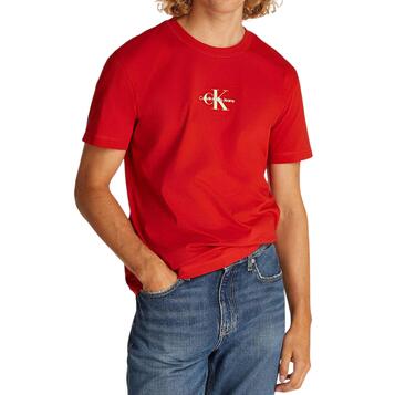 Ανδρικό T-shirt Calvin Klein Monologo Deep Magma J30J325649-XNI