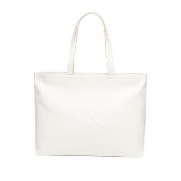 Γυναικεία Τσάντα Ώμου Calvin Klein Sculpted Slim Tote34 Lily White LV04K3070G-FUP
