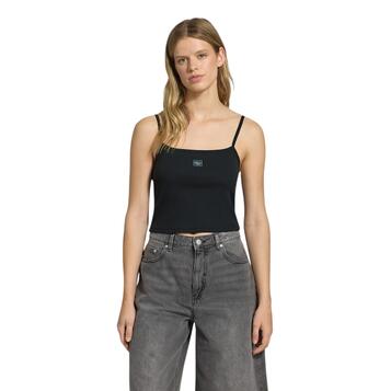Γυναικείο Top Calvin Klein Jeans A- Woven Label Rib Cami Brilliant Black LV047C908G-UB1 Γυναικείο Top Calvin Klein Jeans A- Woven Label Rib Cami Brilliant Black LV047C908G-UB1