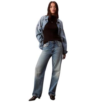 Γυναικείο Πουλόβερ Calvin Klein Ls Woven Label Turtleneck Black LV047D203G-UB1