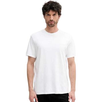 Ανδρικό Τ-Shirt Calvin Klein Ss Supima Chest Emb Crewneck Tee Bright White LV04LB275G-YAF