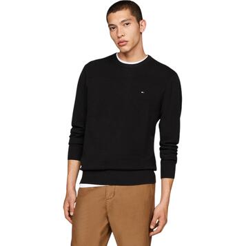 Ανδρικό Πουλόβερ Tommy Hilfiger Essential Structure Crew Neck Black MW0MW36347-BDS