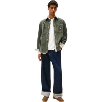 Ανδρικό Πουκάμισο Tommy Jeans TJM Rlx Washed Cord Shirt Ext Pewter Green DM0DM22016-MRH