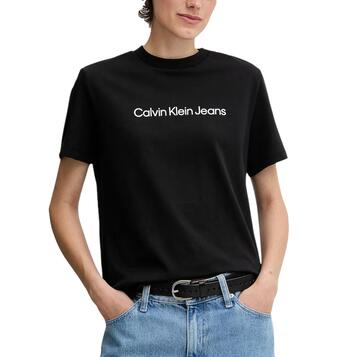 Γυναικείο T-Shirt Calvin Klein A- Inst Logo Classic Tee Ss Black LV047C912G-UB1