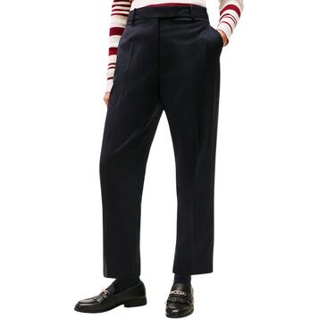 Γυναικείο Παντελόνι Tommy Hilfiger Timeless Wool Slim Strt Pant Dark Night Navy WW0WW48353-C1G